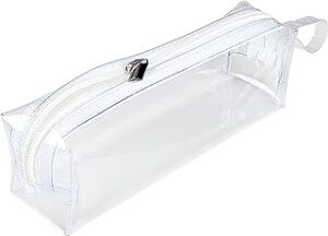 DUAL ZIP TRANSPARENT PENCIL POUCH