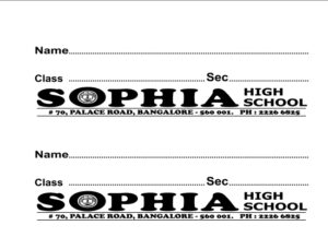 NAME LABELS -SUBJECTWISE